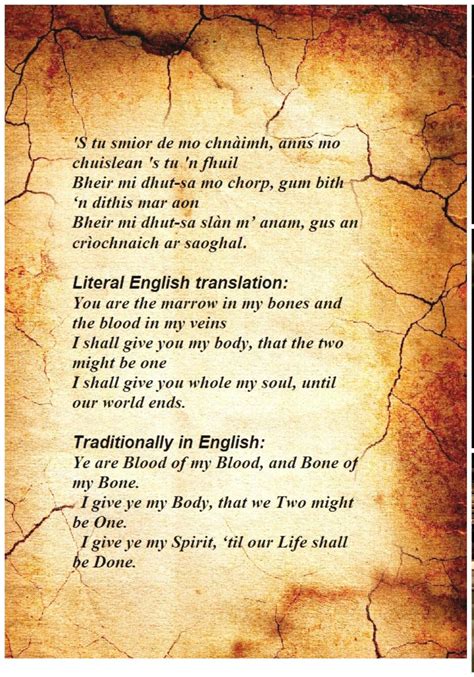 Pagan wedding blood oath